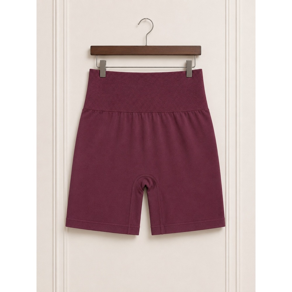 Zenana Outfitters Burgundy Shapewear Shorts Bottoms‎ 1X 2X Plus Size